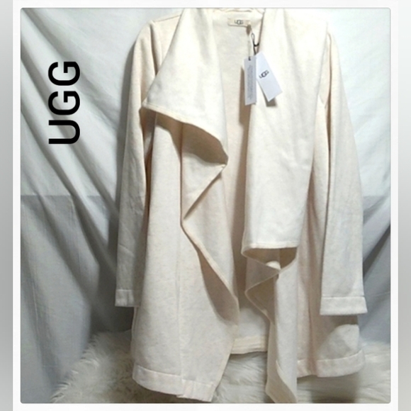 UGG Sweaters - (BX39) SALE! NWT UGG Janni Fleece Open Front Blanket Sweater Sz.M